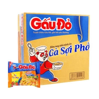 Thùng Gấu Đỏ Gà Sợi Phở ( 30 gói x 63g)