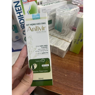 xịt họng keo ong  Antivir xuyên tâm liên 30ml