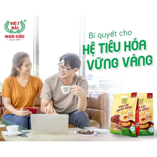 Ngũ Cốc Gạo Lứt Huyết Rồng Canxi Việt Đài Túi 600g