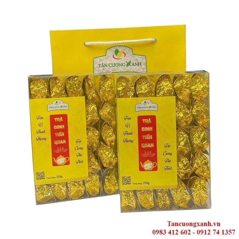 Trà Đinh Tân Cương Tiến Quan 100gr / 250gr / 500gr Trà Thái Nguyên TÂN CƯƠNG XANH