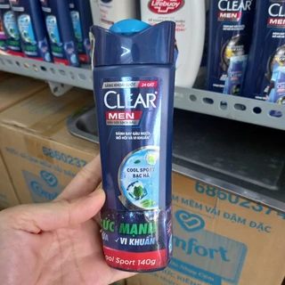 Combo 2 chai Dầu Gội Clear Men sạch sâu 70g/ 140g khuyến mãi