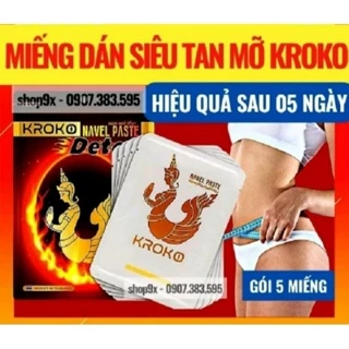 MIẾNG DÁN THẢI MỠ BỤNG BẮP TAY BẮP CHÂN KROKO THÁI LAN