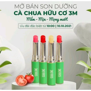 [ Mua 3tặng 1 ] Son dưỡng cà chua hữu cơ 3M Cocayhoala_ Dưỡng môi mềm mịn căng mọng mướt