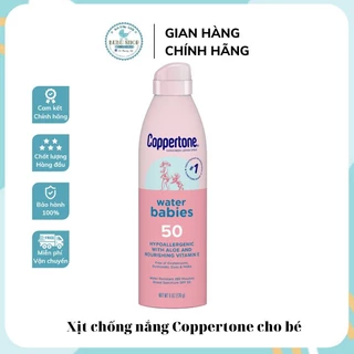 Xịt chống nắng Coppertone baby cho bé SPF 50