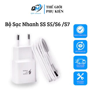 Bộ sạc nhanh tốc độ QH smart sạc nhanh samsung  SS S5/S6 /S7 - sạc nhanh 12W (Cổng Micro)