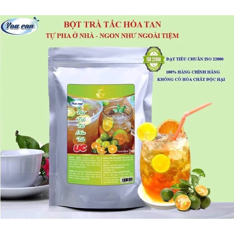 Bột Trà tắc hoà tan UC [ Siêu rẻ / Gói 1kg ]