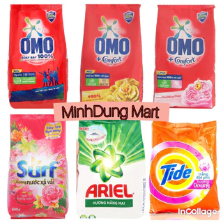 Bột giặt Omo xoáy bay vết bẩn gói nhỏ