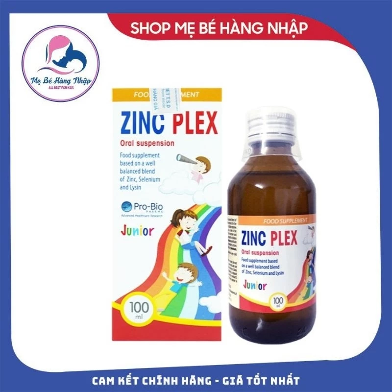 ZinC Plex -Siro bổ sung kẽm, lysin giúp trẻ ăn ngon miệng