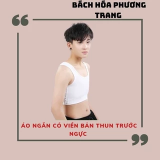 [ Hỏa Tốc ]Áo nịt tomboy - Balỗ Ngắn Có Viền [ Bản Nịt Gen Cứng Bó Trước Ngực ]