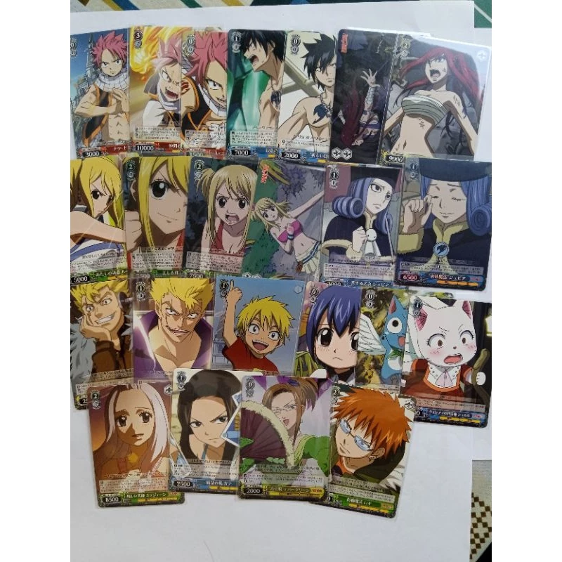 [CHÍNH HÃNG] Card Fairy Tail, hàng chính hãng Nhật. Erza, Natsu, Laxus, Gray, Juvia, Wendy, Lucy, Happy, Like, Jellal