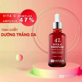 Serum Histolab 47% Vita C Complex Ampoule dưỡng trắng đều màu da, mờ thâm nám 50ml