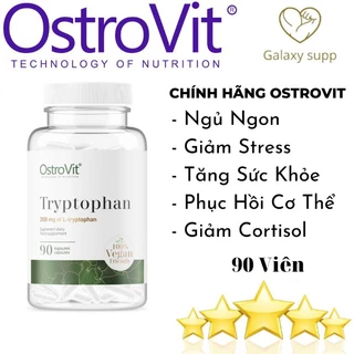 Ostrovit Tryptophan 5-HTP Ngủ Ngon Giảm Stress (90 Viên)