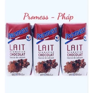 Sữa tươi Promess Pháp vị socola hộp 200ml thùng 24 hộp