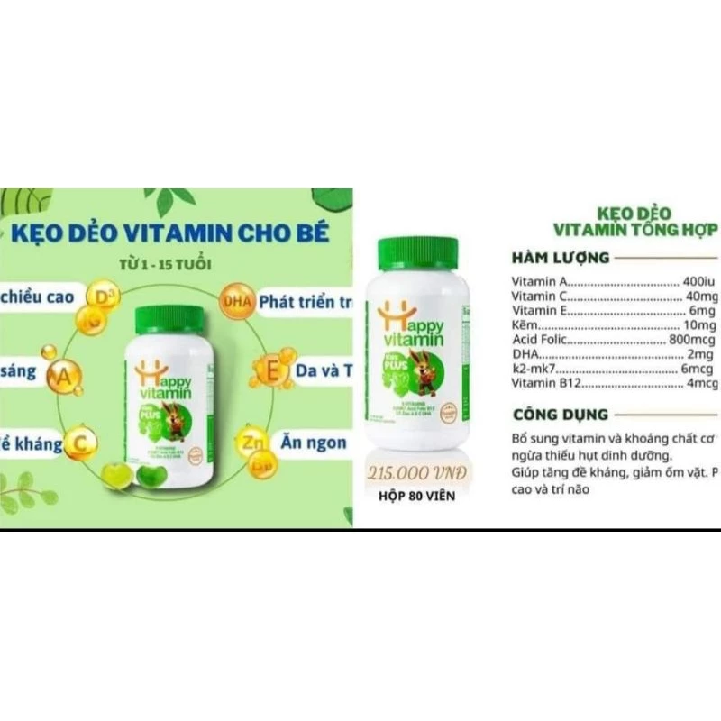 kẹo dẻo vitamin cho bé