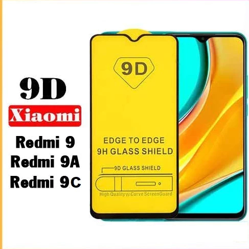 Kính cường lực 9D cho Xiaomi Redmi 9/ Redmi 9A/ Redmi 9C Full màn hình cao cấp