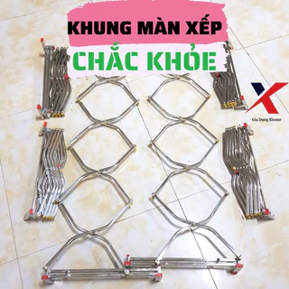 Chỉ khung- Khung màn xếp gọn khung inox Tiến Đạt cao cấp chắc khoẻ