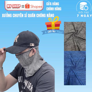 Khăn chống nắng loại ngắn NVSHOP chất liệu thoáng mát phù hợp với cả nam và nữ tiện lợi khi dùng an toàn cho da