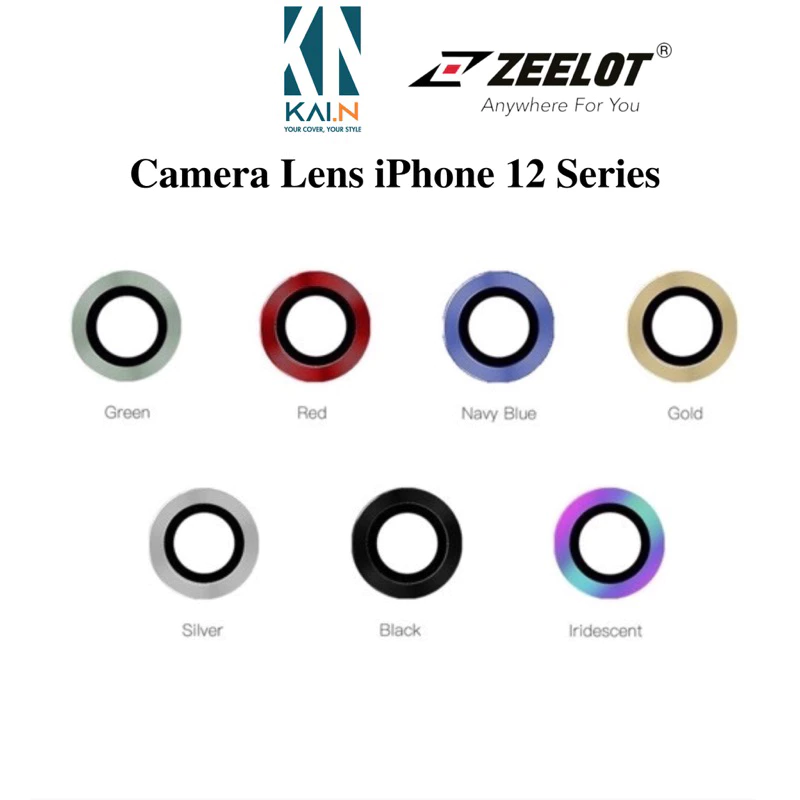 Kính Cường Lực dán Camera Lens Zeelot iPhone 12 Pro Max / 12Pro / 12 / 12Mini / 11