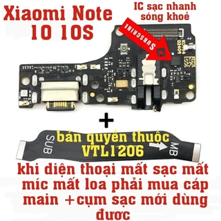 Cụm chân sạc Xiaomi Note 10 4G 10S hàng xịn