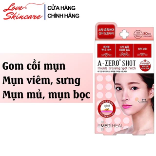 Miếng dán mụn viêm, mụn sưng, mụn bọc, mụn mủ Mediheal A Zero Shot Trouble Dressing Spot Patch LOVESKINCARE VN