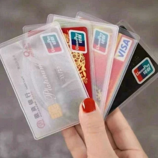 Combo 10c vỏ thẻ CCCD, ATM, nhựa PVC, bảo vệ thẻ không thấm nước.