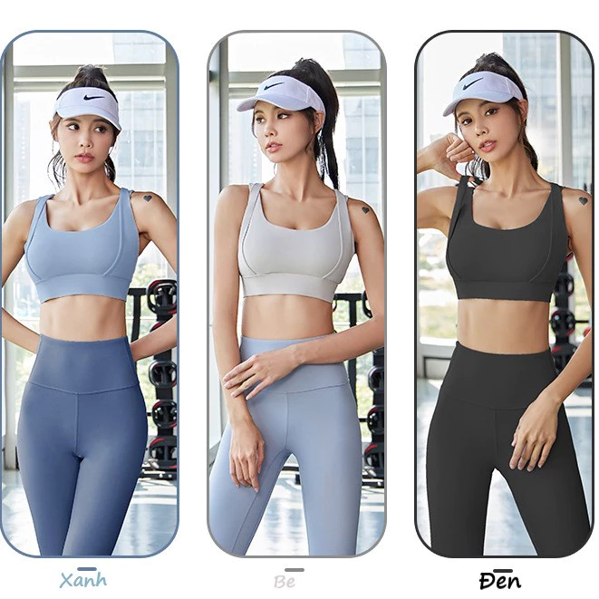 Áo bra tập gym yoga big size nâng ngực dây đan, áo bra thể thao có thể điều chỉnh cup ngực BRA11