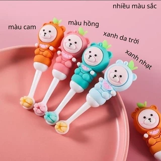 Bàn chải đánh răng mini cao cấp siêu mềm mại cho bé từ 0-6 tuổi hình gấu siêu yêu