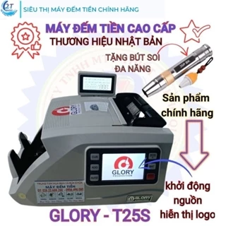 Máy đếm tiền cao cấp GLORY,  máy phát hiện kiểm tra tiền giả, phân loại tiền, đếm tổng tiền bh 24t