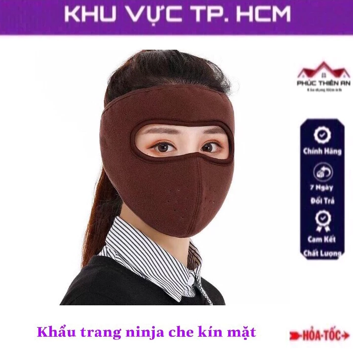 Khẩu trang ninja che kín mặt - chống nắng, chống bụi