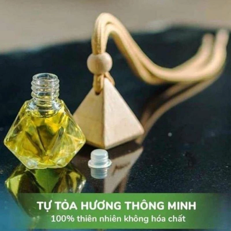 Tinh dầu thơm phòng, treo xe, tủ quần áo, bếp, nhà vệ sinh - 10mL chai thủy tinh lục lăng