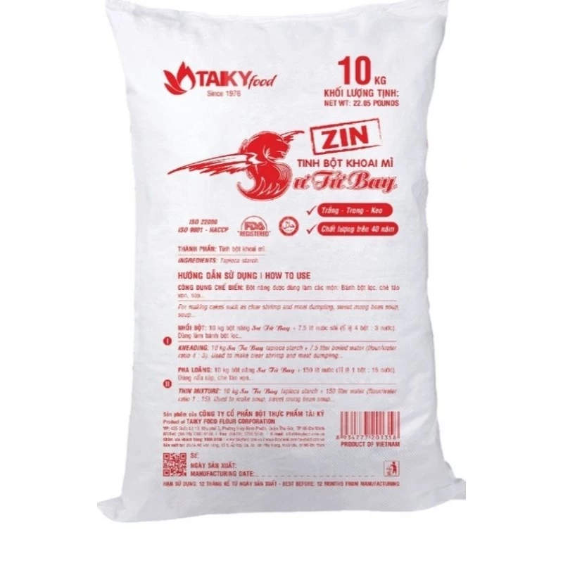 Bột năng STB 10kg - Tài ký (Hàng chính hãng & Date mới nhất)