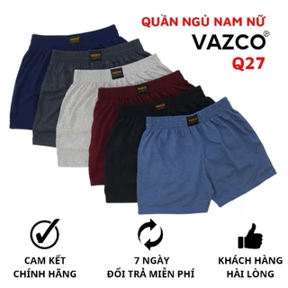 [Bigsize] QUẦN ĐÙI NGỦ NAM NỮ CHẤT LIỆU THUN COTTON CO GIẢN THOẢI MÁI THƯƠNG HIỆU VAZCO HÀNG CÔNG TY