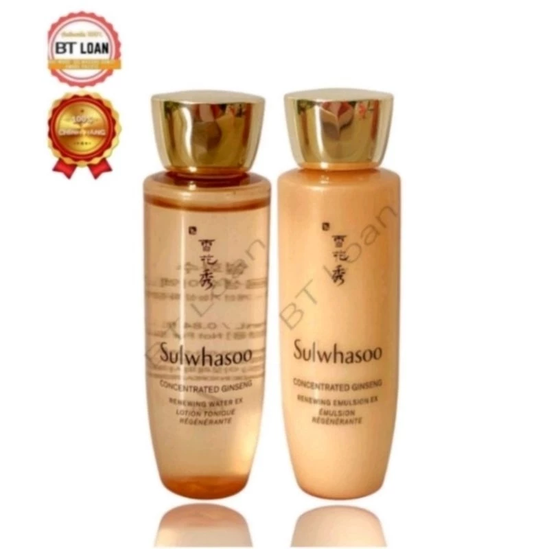 [ 50ML ] Cặp nước hoa hồng và sữa dưỡng nhân sâm sulwhasoo ginseng