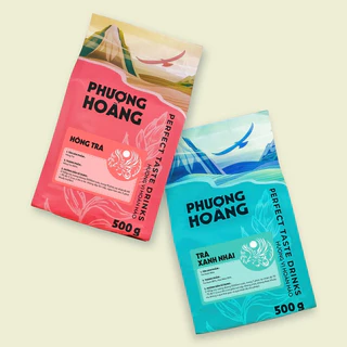 MỚI : Trà Phượng Hoàng 500gr ( Xanh Nhài / Ô Long / Kiều Mạch / Hồng Trà / Assam / CTC / Hồng Trà Bột / Thiết Quan Âm )