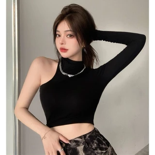 Áo croptop hở vai 1 bên