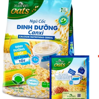 Combo: 3 Gói Ngũ Cốc Dinh Dưỡng 5 loại đậu canxi ít đường 400g Xuân An