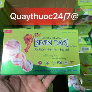 VIÊN UỐNG GIẢM CÂN SEVEN DAYS (36 viên date 2026)