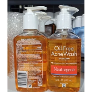 Sữa Rửa Mặt Neutrogena Acne Wash Oil-free 177ml/269ml màu cam