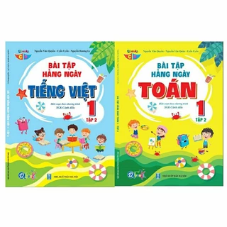 Sách - Combo Bài Tập Hằng Ngày Toán Và Tiếng Việt Lớp 1 - Cánh Diều - Học Kỳ 2