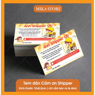 [ Sẵn ] Tem dán cảm ơn shipper , tem ghi mã đơn hàng