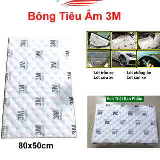 Bông tiêu âm chống ồn 3.M khổ lớn 80x50 cm dùng cách âm cánh cửa ô tô, sàn ô tô, trần xe, hốc lốp, cách âm phòng loa