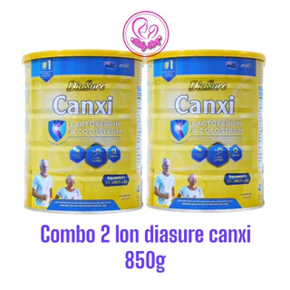 Combo 2 lon sữa xương khớp Diasure canxi trọng lượng 850g chính hãng date mới - Giúp xương chắc khỏe, dẻo dai