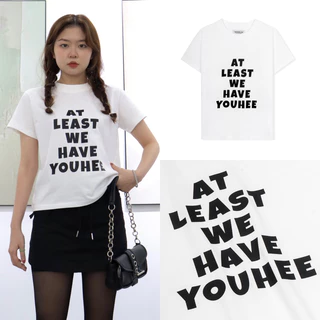 Áo Thun Nữ Baby Tee In Chữ Chất Cotton 100% Lettering White Tee - Minipie