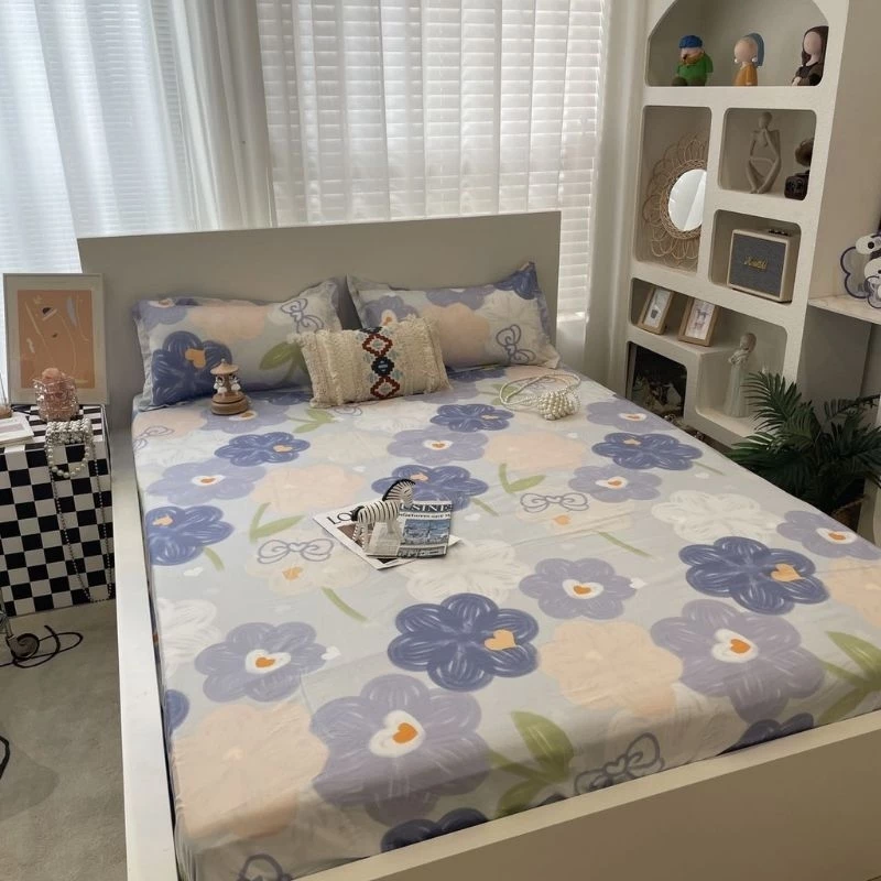 Ga trải giường cotton poly 1m6,1m8,drap giường hàn quốc,được chọn mẫu hàng loại 1