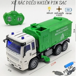 đồ chơi xe đổ rác , xe bon City Truck điều khiển