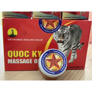 Dầu Massge Quốc Kỳ (Sao Vàng) chiết xuất 100% từ thiên nhiên