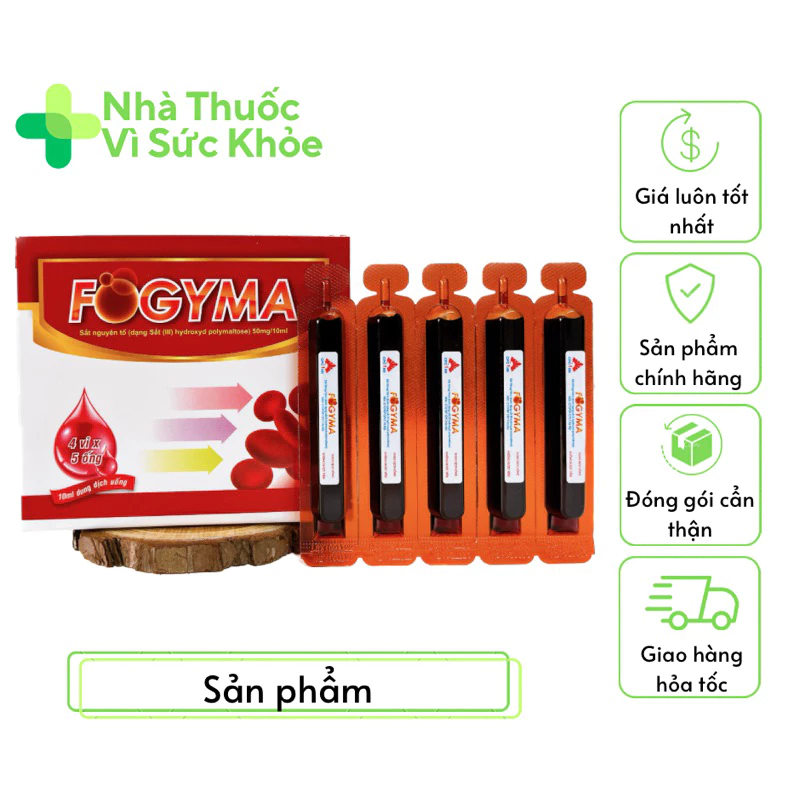 ✅[Chính hãng] Sắt FOGYMA - Bổ sung sắt cho phụ nữ mang thai và sau sinh,người thiếu hụt sắt