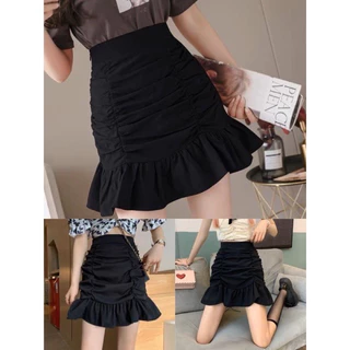 Chân váy đuôi cá nhúng bèo (có quần trong) Bigsize 60-90 ký, thời trang nữ dành cho khách ngoại cỡ