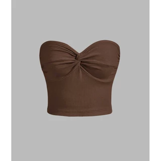 (SẴN HOẢ TỐC) TUBE TOP (nâu)