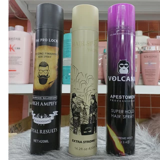 Keo Xịt Tạo Kiểu Và Giữ Nếp Cho Tóc The Pro Lock/Hair Spray Yaorice/Volcanic 350ML/420ML